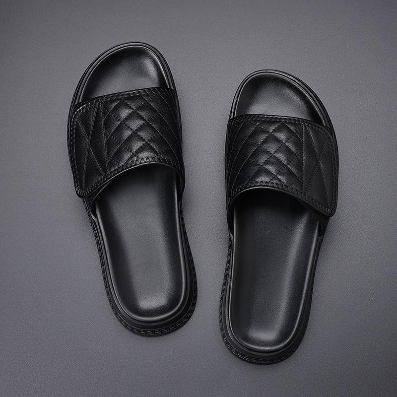 Fashion Fashion Male Slippers New Arrival Mens Summer Shoes Non-slip Soft Slides Comfort Sandals Simple Mens Trendy Half Drag Flip-flops