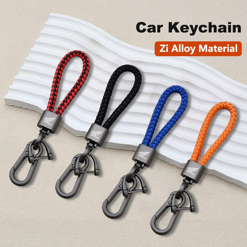 Braided Rope Car KeyRing Chain Keychain Anti-Lost Key Pendant For Honda CB400 CB 400 1992-2021 2020 CB 400SF Interior Accessorie TV7