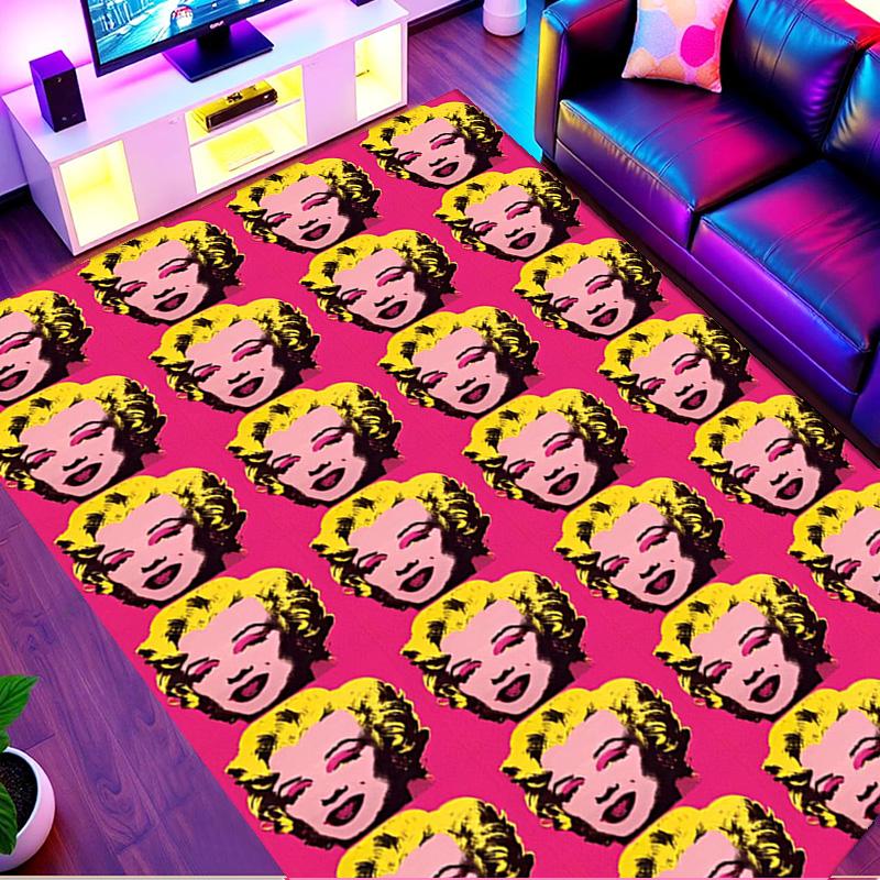 Marilyn Monroe Print Vloerkleed, Wasbaar Vloerkleed, Voor Entree Slaapzaal Wasruimte Kantoor Studeerkamer, Woondecoratie Verjaardag Kerstcadeau