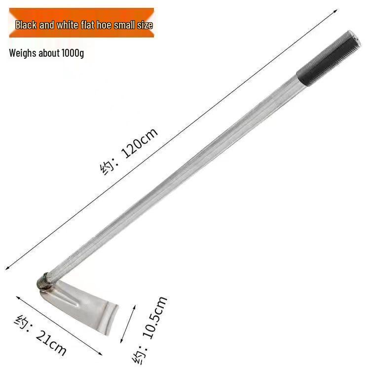 Enxada de Aço Manganês de Cabo Longo para Capinar e Lavrar