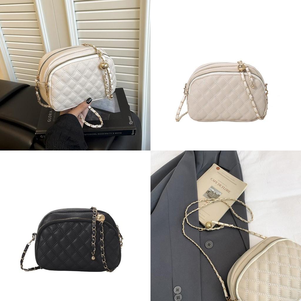 Fashionable Pu Small Square Bag With Chain Strap And Golden Ball Design For Casual Outings