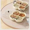Plastic Snack Tray Nut Candy Storage Box Organizer Boxes Dry Fruit Dish Organizers Serving Trays Snacks Dishes