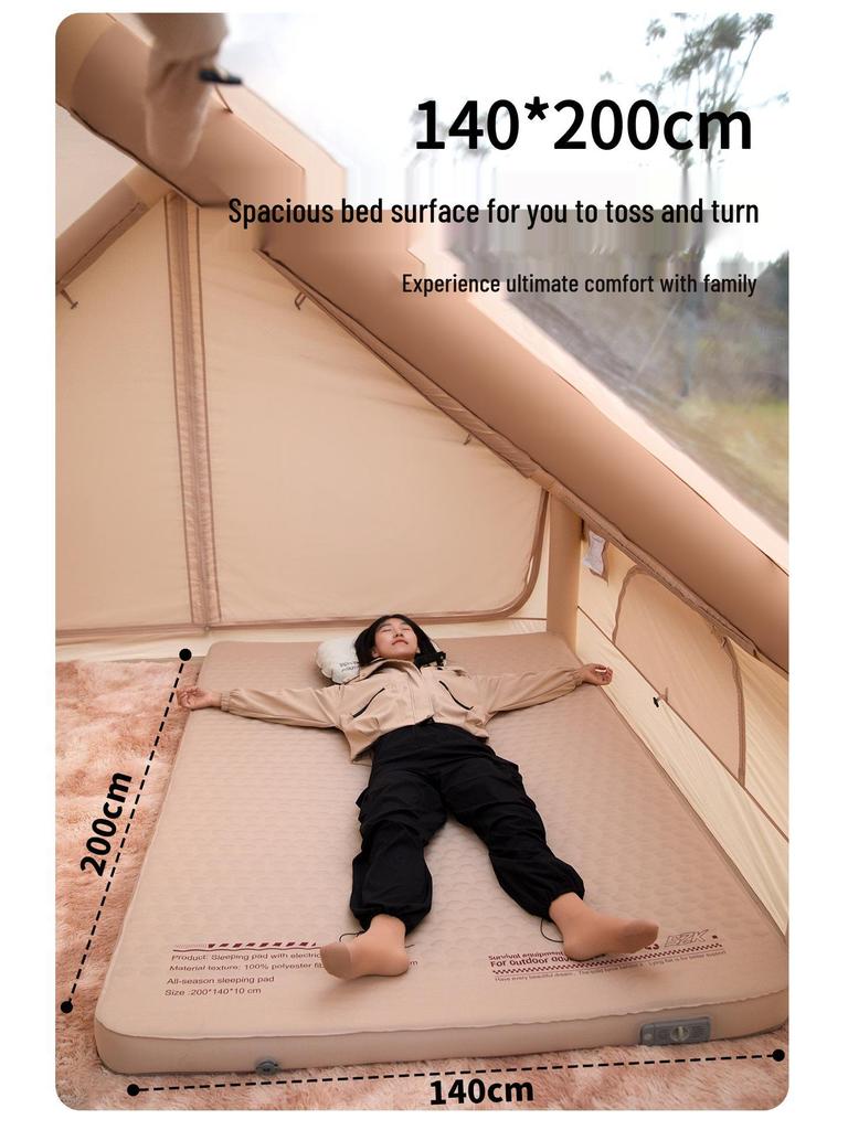 Portable Auto-Inflatable Air Mattress with Pump for Outdoor Camping