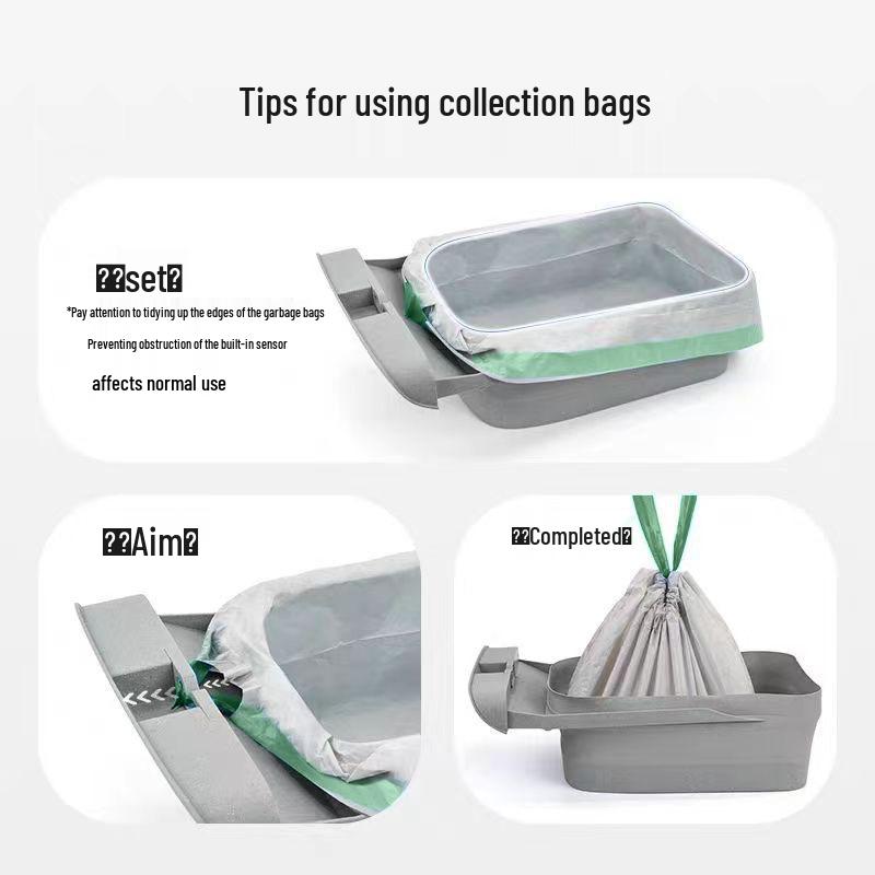 Yibao Smart Cat Litter Box Heavy-Duty Drawstring Poop Collection Bags