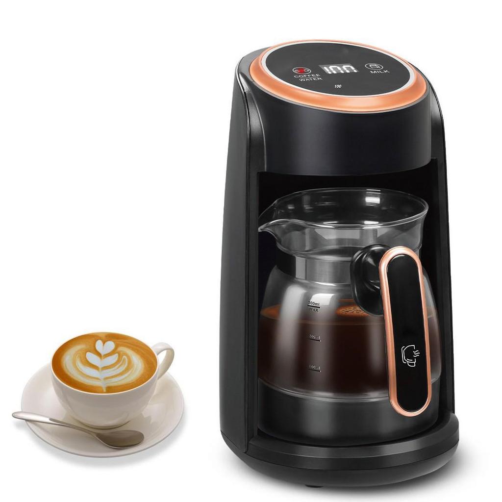 Turkish Coffee Pot & Tea Maker: High-Temp Resistant, Milk Heater, Visible Kettle, Euro-American Standard