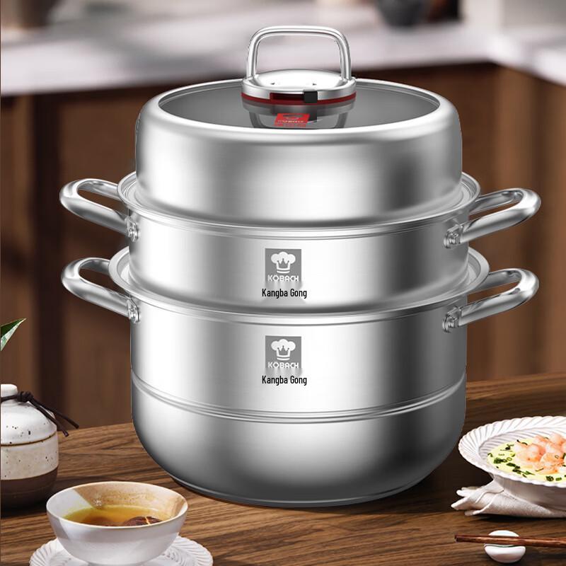 Kangbch 304 Stainless Steel Anti-Overflow Steamer Pot