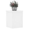 VidaXL Supports pour plantes 2 pcs blanc 15x15x20 cm bois d'ingénierie, support de fleurs, support de pot, support pour 852888