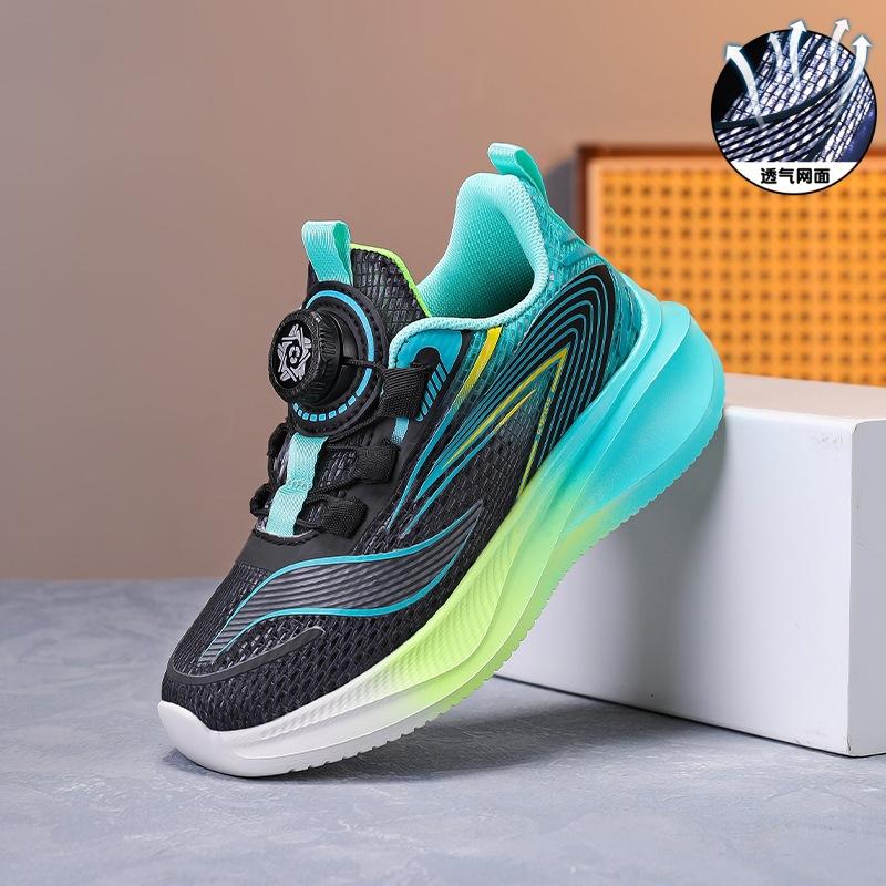 Children's single net shoes summer new breathable single net boys sports shoes students lightweight wear-resistant sports running shoes