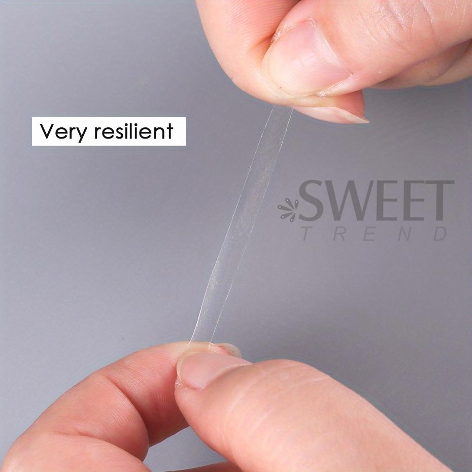 400 Stück Transparente Doppelseitige Klebeband Spurloser Nagel-Display-Board-Paste Übung Befestigungsbasis Gelee-Kleber Maniküre-Werkzeug