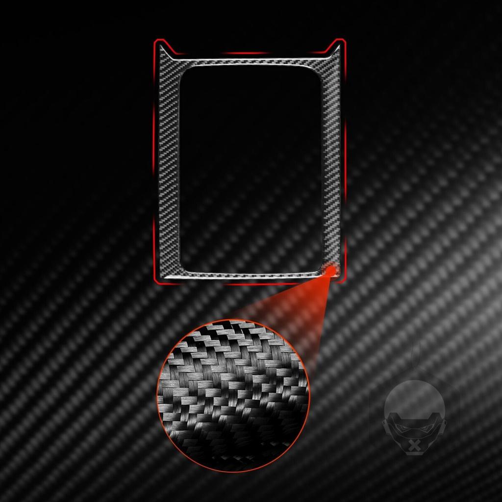 Carbon Fiber Center Console Water Cup Holder Cover For Kia Forte Cerato K3 19-21