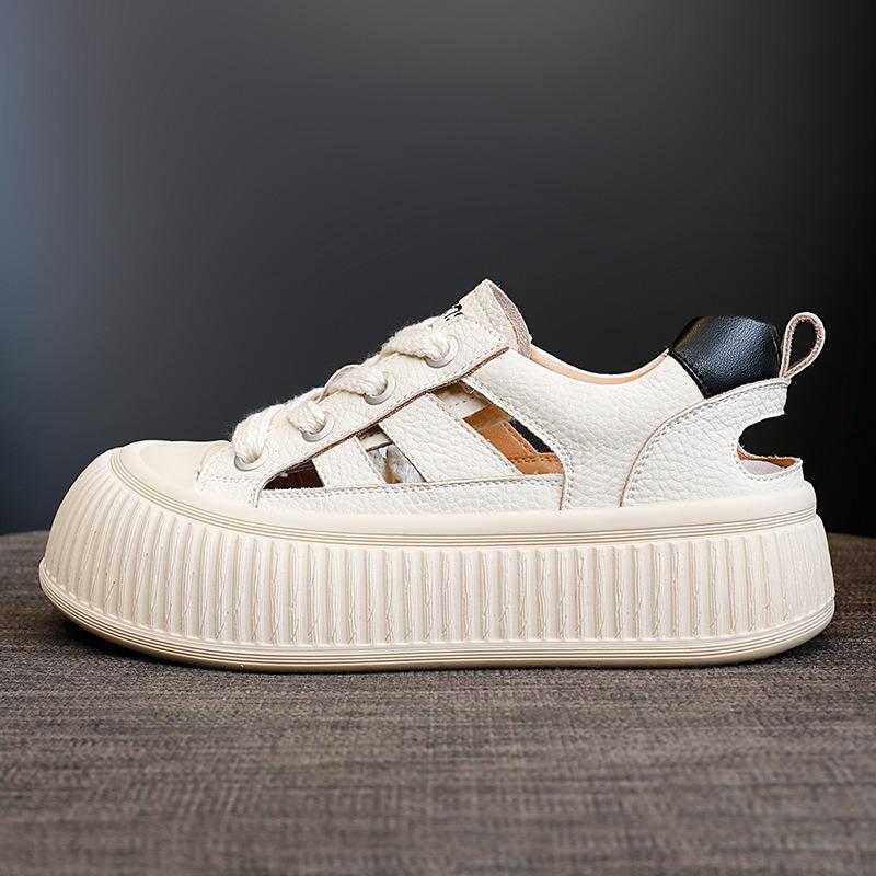 Women's Shoes Leather Casual White Shoes Sneakers