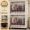 Foldable Wall-Mounted Baby Wardrobe & Multi-Layer Storage Cabinet