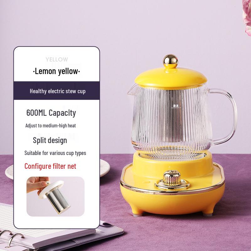 Electric Multifunctional Stew Cup & Kettle: Portable Boiling & Heating for Tea, Bird's Nest, and Health Drinks