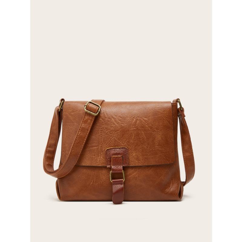 

Мягкая кожаная женская сумка через плечо, винтажная сумка-мессенджер, повседневная сумка через плечо, сумка-конверт светло-коричневого