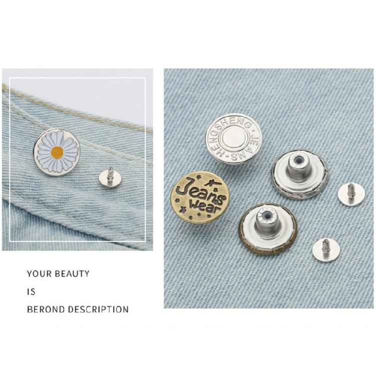 20 ks Knoflíky na zacvaknutí Okamžité knoflíky na džíny pro kalhoty Opakovaně použitelný klip na zúžení džín