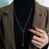 Autumn and winter four sweater chains women's new suit geometric necklace trendy niche high-end design fashion accessories