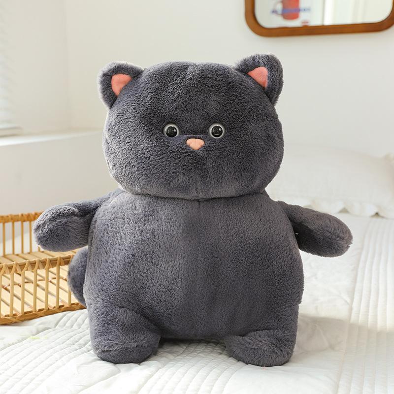 23/40CM Kawaii Küçük Sarılabilir Kedi Peluş Bebek Çizgi Film Dolgulu Sevimli Hayvan Yastığı Yumuşak Çizgi Film Minderi Çocuk Noel Hediyesi