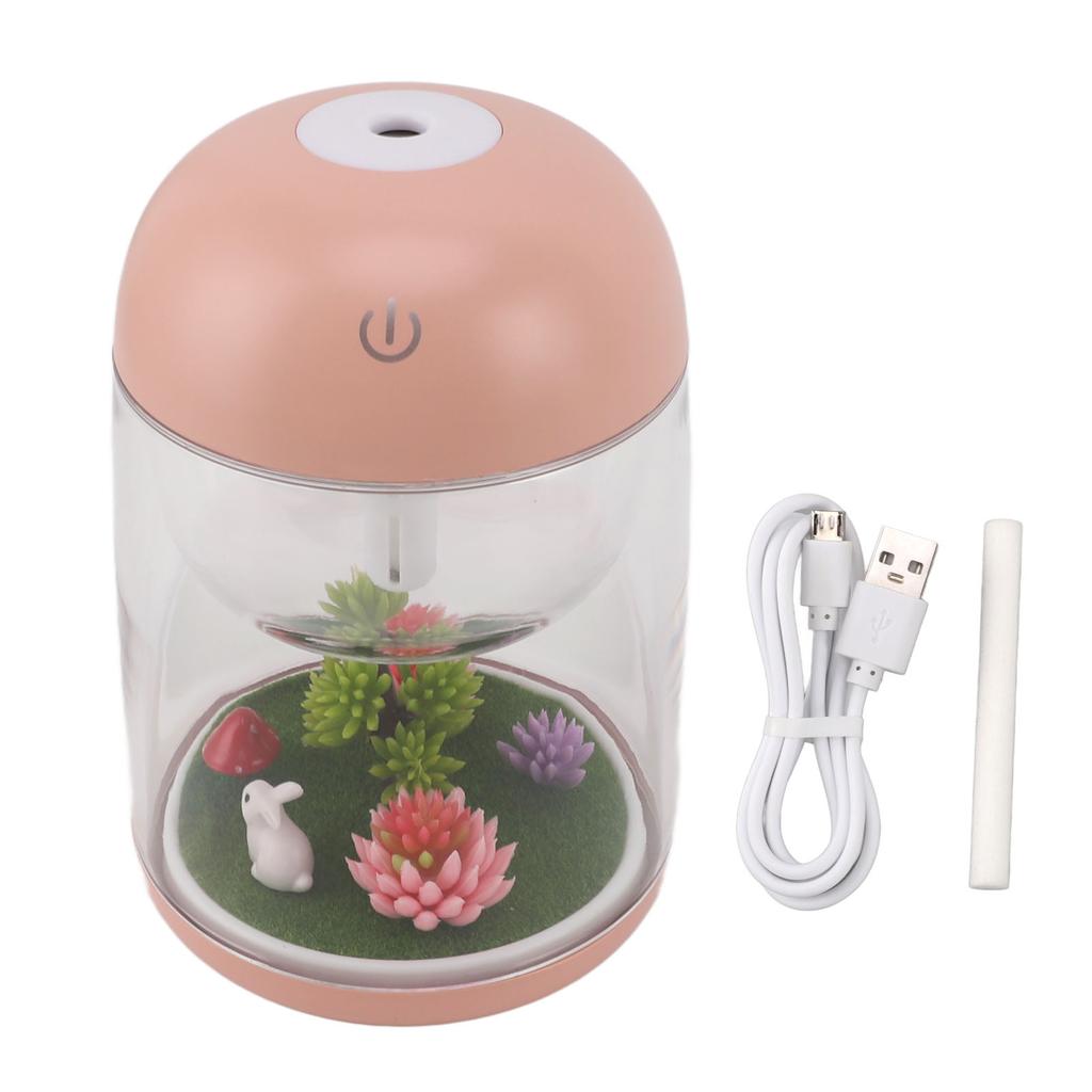 Micro Landscape Humidifier Cute Quiet 2 in 1 Ultrasonic Essential Oil Diffuser Humidifier for Bedroom Office Car