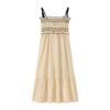 Summer Midi Dress: European & American Style with Elastic Upper Body for Women