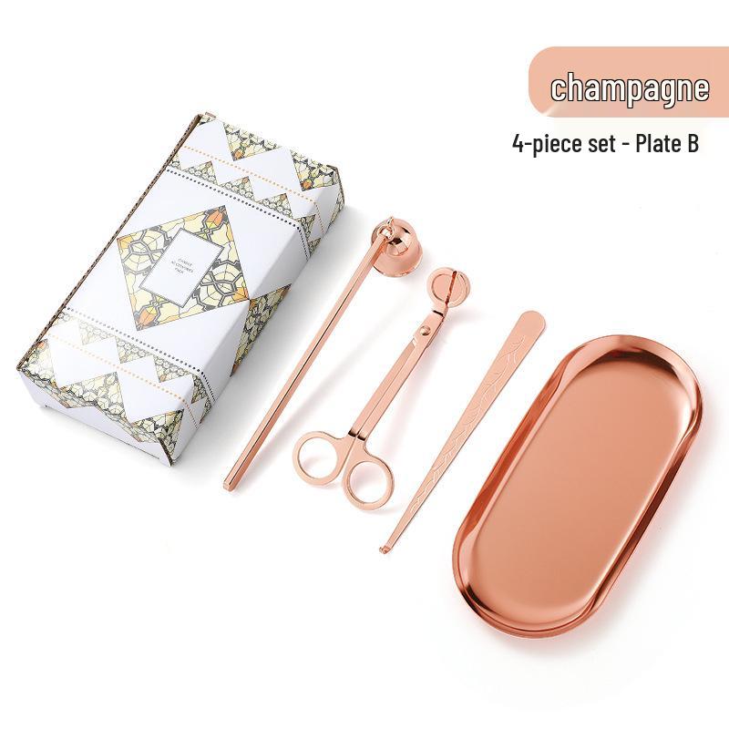 Aromatherapie-Kerzenwerkzeugset aus Edelstahl: Kleiner Löscher & Schere