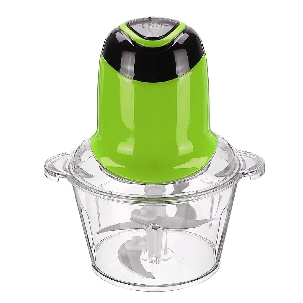 

Household Electric Double Speed Kitchen Meat Grinder Chopper Shredder Food Chopper Stainless Steel Electric 2L зелёный