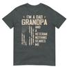 Im A Dad Grandpa And Veteran Fathers Day Papa Grandpa TShirt