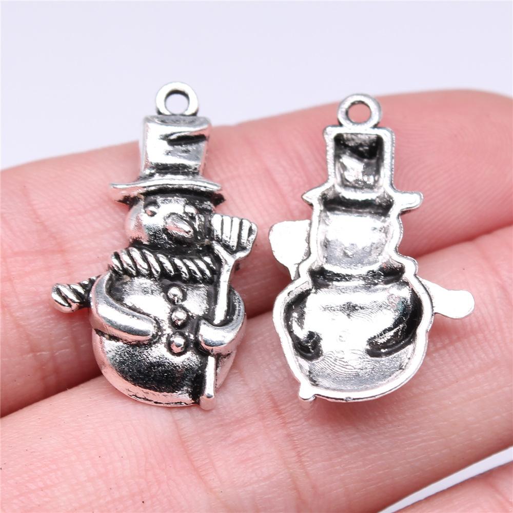 10pcs Christmas Santa Claus Charms Fit Jewelry Christmas Pendant Makings DIY Handmade Craft