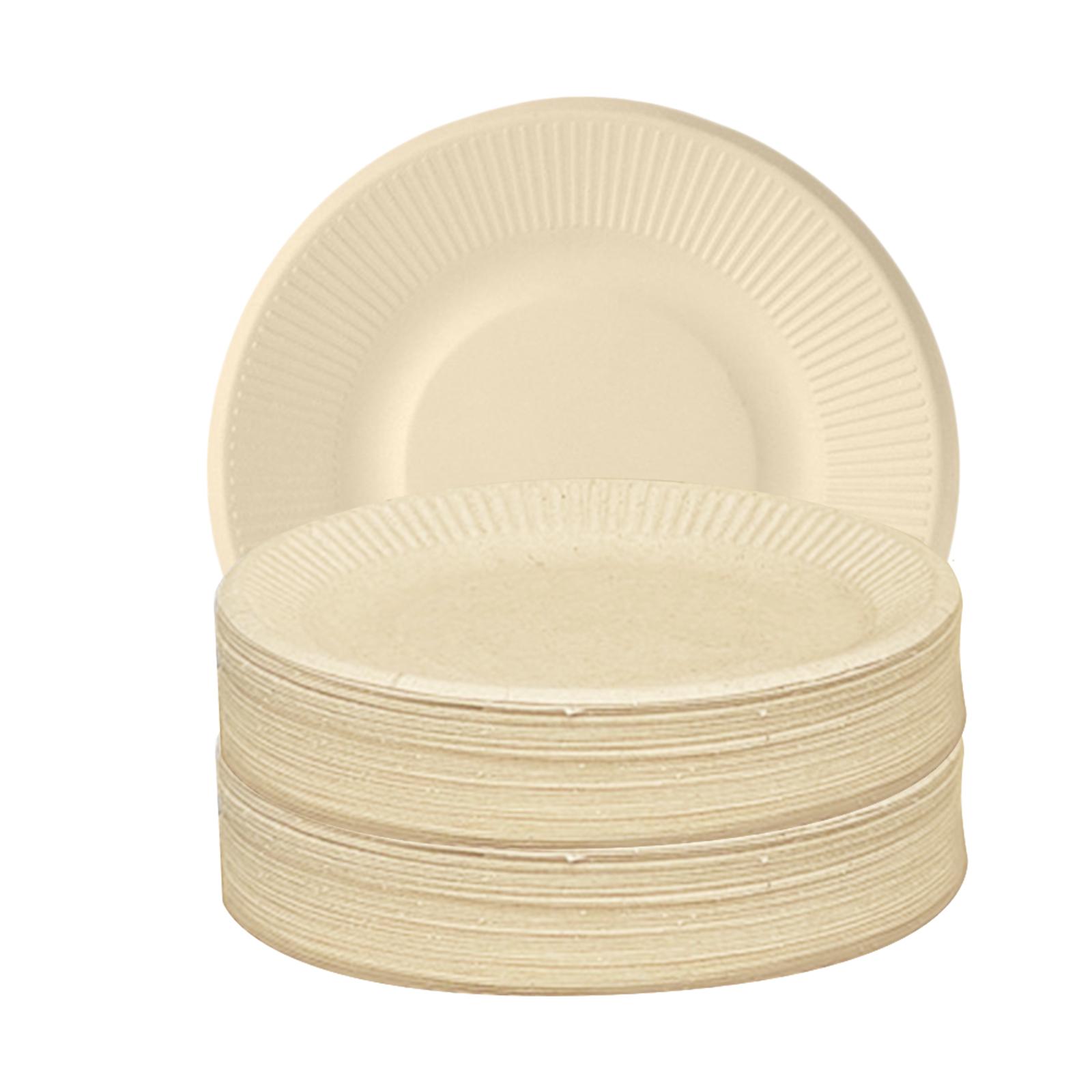 

50 шт. одноразовые миски емкостью 500 мл одноразовый компостируемый бумажный набор посуды экологическая разлагаемая посуда для барбекю на день рождения кемпинг пикники вечеринка Type 5