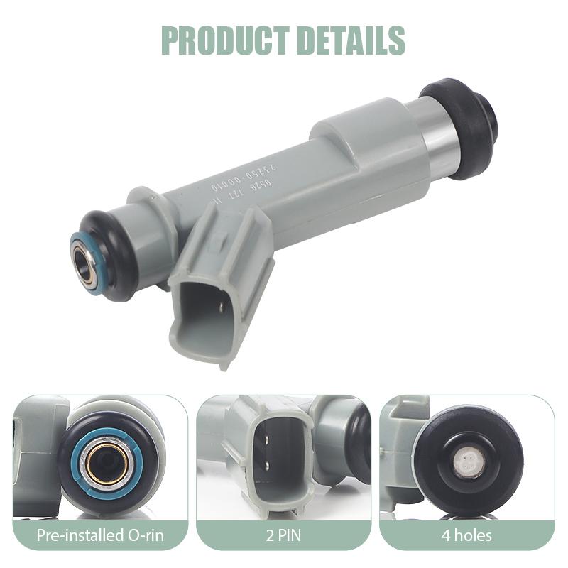 1/3pcs Auto Fuel Injectors For Citroen C1 Peugeot 107 1.0 1KR Toyota AYGO 2005 23209-09030 23250-0Q010 23250-0Q030 Car Part