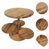 Holz Tortenständer 4-stöckig rund Cupcake Turm Dekor Küchenbedarf Dessert Tablett