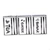 3 Pieces Coffee Bean Tea Sugar Containers Kitchen Storage Box Set Practical Durability Sealing