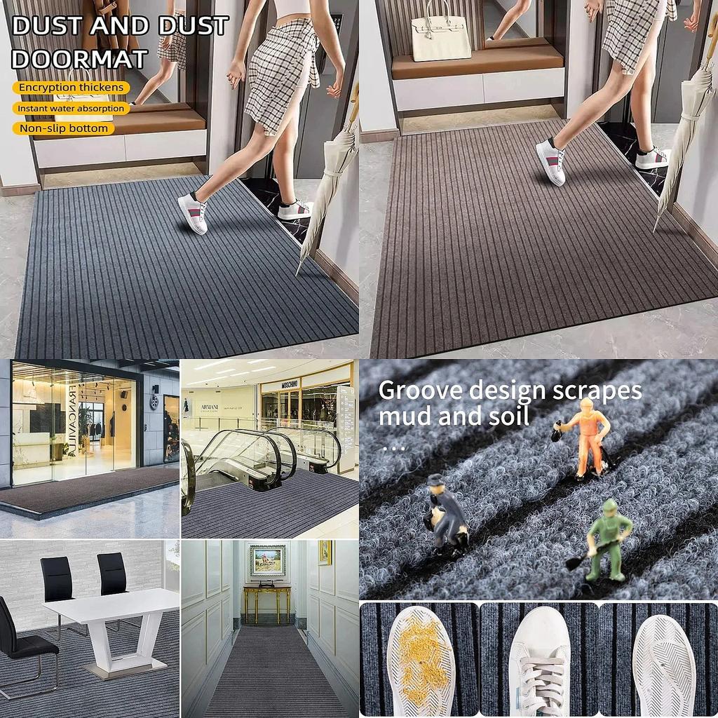 Long Thin Kitchen Mat Anti Slip Waterproof Oilproof Carpet Washable Kitchen Rugs Hallway Door Floor Mats Mall Entrance Doormat