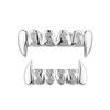 Hip Hop CZ Iced Out Full Fang Teeth Grillz With Dollar Symbol Custom Unisex  Cosplay Decoration Jewelry