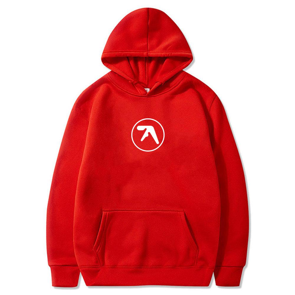 Aphex Twin Logo Print Hoodie Men Women Casual Vintage Fleece Cotton Hooded Sweatshirt Male Hip Hop Oversized Pullover Hoodies