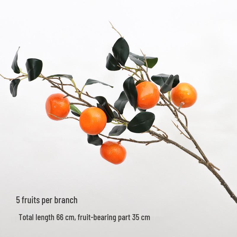 Floor-Standing Artificial Flower Branch Arrangement Vase for Living Room Entrance Decor