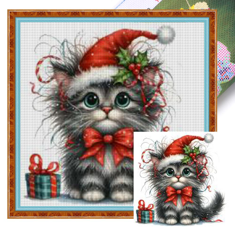 Full Embroidery Eco-cotton Thread 18CT Printed Animal Cross Stitch Kit Art