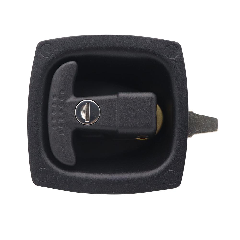 Zinc Alloy T-Handle, Compression Lock Mechanism Trailer Door Paddle Entry Door Lock With Keys, Waterproof RV Camper Trailer Tool Box Door Lock