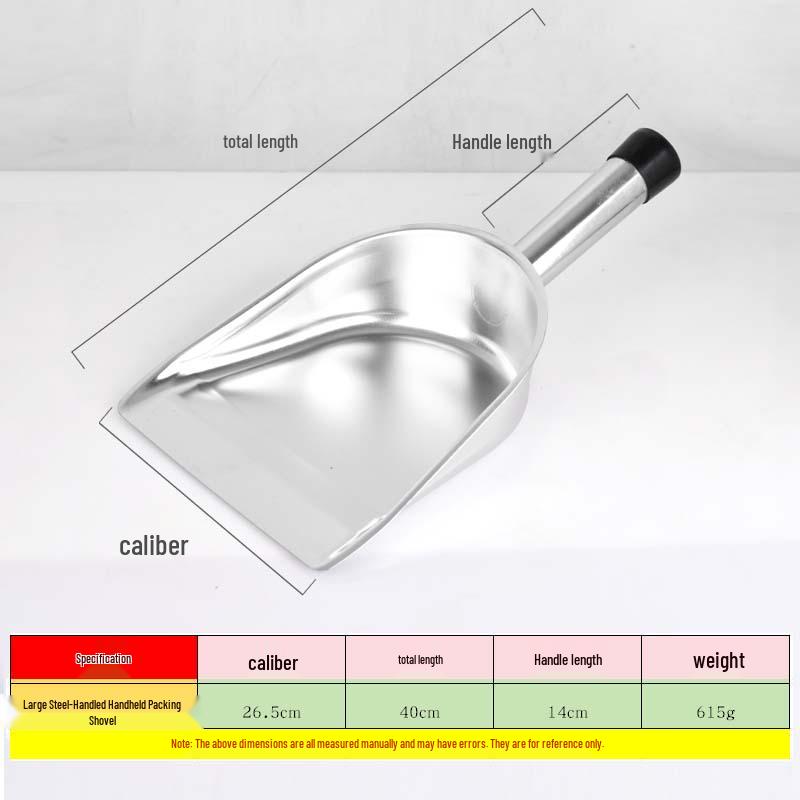 Compact Handheld Stainless Steel Dustpan - Durable, Portable, Short Handle for Household Cleaning