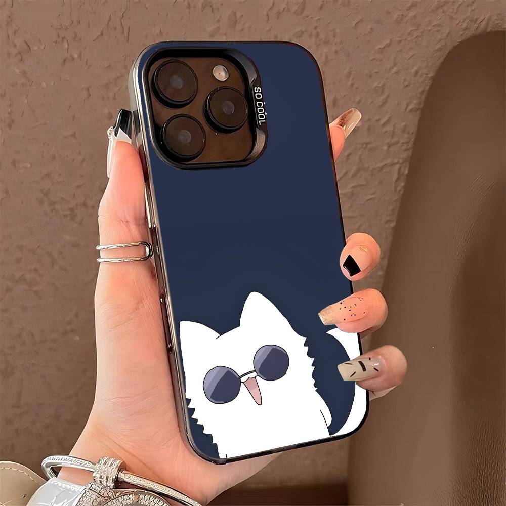 J-jujutsu kaisen  phone case for iPhone 17 17Air 16 15 14 13 12 11 Pro Max Plus Colorful Silver