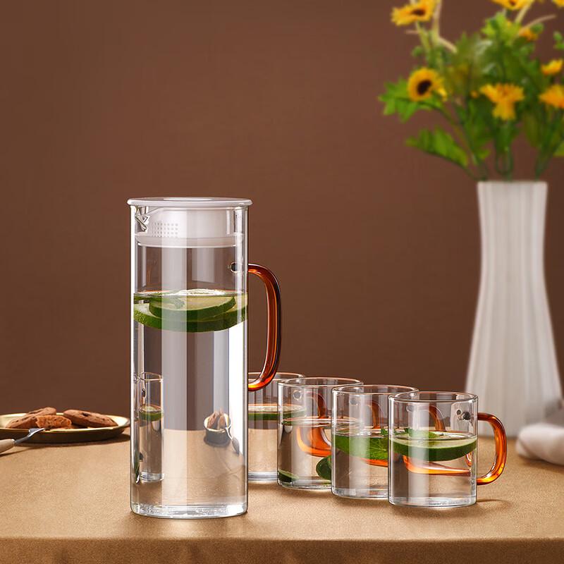 Glass Water Pitcher Set