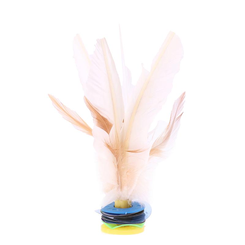 Sparka Badmintonbollar Vit Gåsfjäder Kinesisk Fotövning Sport Utomhusleksak