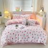 Pure Cotton Abraded Bedding Four-piece Set, Bed Sheet Quilt Cover, Dormitory Cotton Three-piece Set