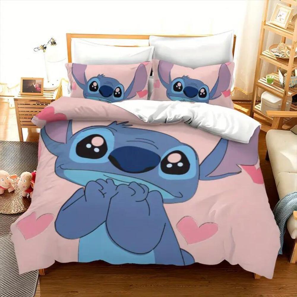Stitch Duvet Cover pillowcase Bedding Bedroom Decoration Children Gift adult Single Double bed Large Duvet Cover