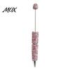 Beaded Ballpoint Pen Diamond Beadable Pens, Bling Rhinestone DIY Bead Pen, Crystal Shaft Decorative Black Ink Pens for Decorations Office School