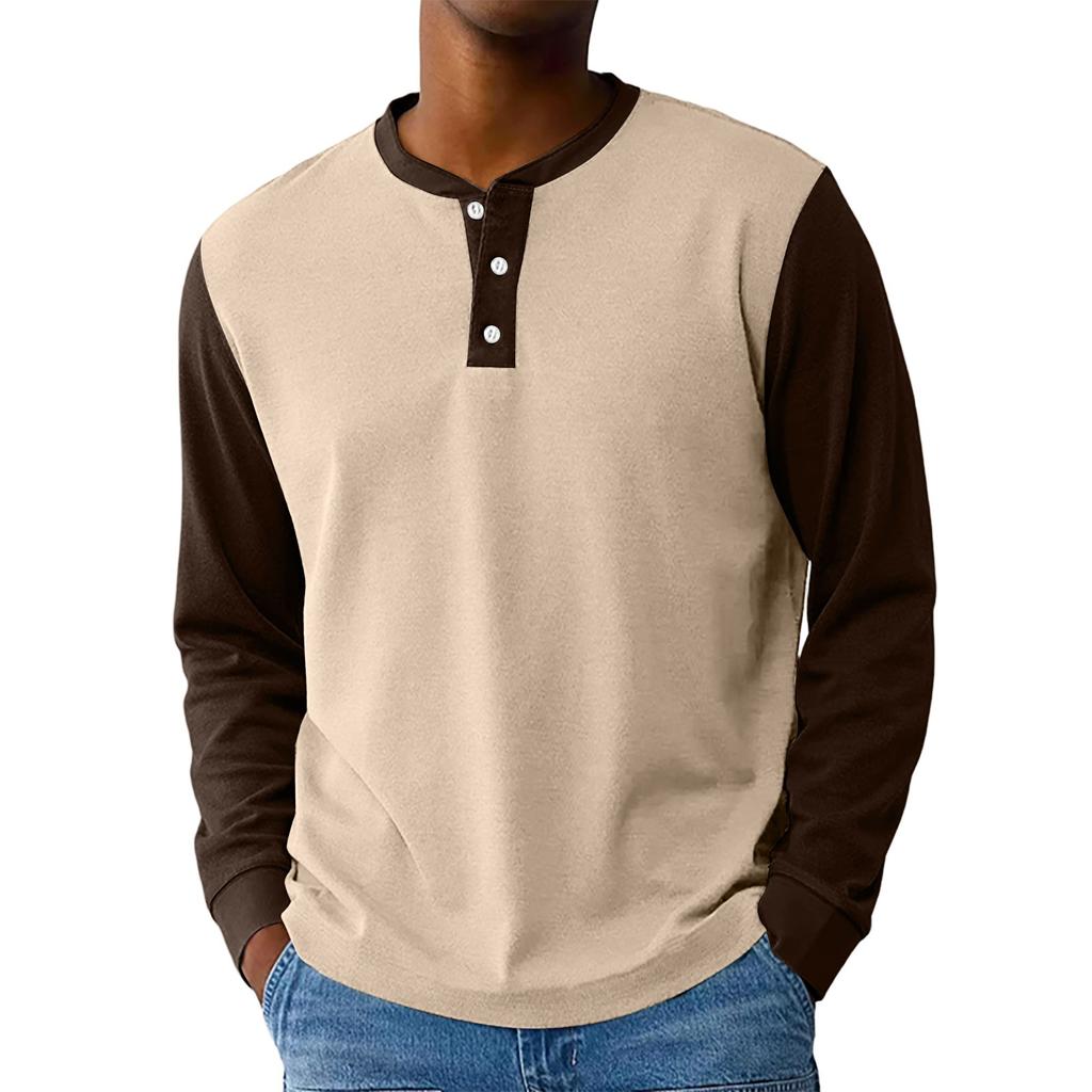 Men's Loose Casual  Long-sleeved Lapel Zip-up Hoodie