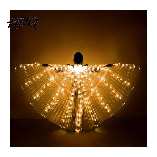 Halloween Cosplay Leuchtende Flügel Kinder Leuchtendes Kostüm Performance für Erwachsene LED Bauch Requisiten Flexibles Polyester