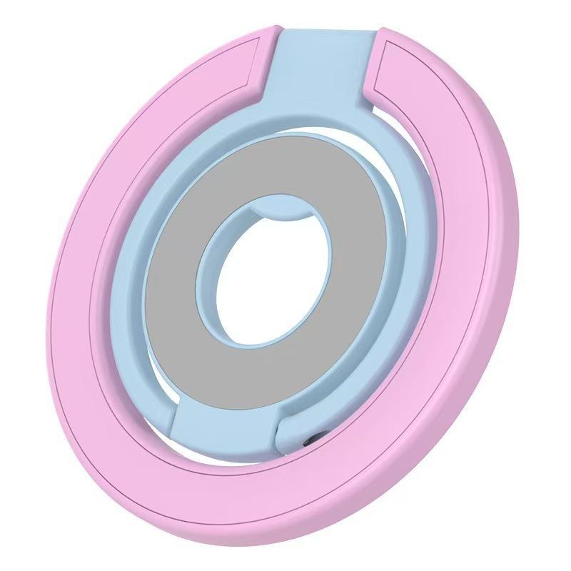 Universal Foldable Phone Ring Holder Strong Magnetic Grip Cute Pastel Shades for Travel Gift