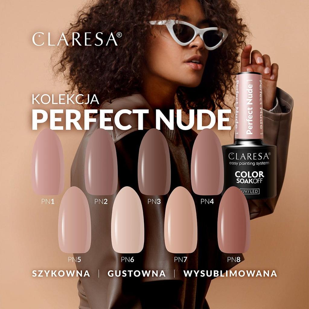 Claresa lakier hybrydowy perfect nude 05