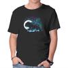 Unisex Crew Neck T-Shirt Derpy Night Landscape Graphic Short Sleeve Casual Tee