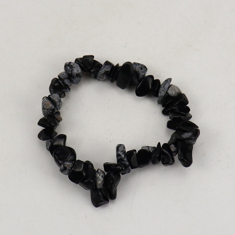 Handmade Beaded Natural Crystal Crushed Stone Bracelet B54